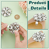 4Pcs Flower Alloy with Glass Rhinestone Shoe Buckle Clips AJEW-FG0003-64D-3