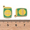 304 Stainless Steel Enamel Pendants SA-CBAD60D-08G-01-3