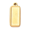 304 Stainless Steel Pendant Cabochon Settings STAS-Z204-04G-10-1