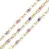 Rack Plating Brass Dapped Chains AJEW-Q153-03G-09-1