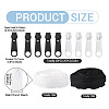 2 Bags 2 Colors Nylon Closed-end Zipper DIY-TA0014-72B-3