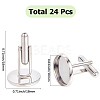 24Pcs Brass Cufflinks KK-SC0006-41-2