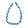 Handmade Dichroic Foil Glass Beads Strands DICH-U001-07G-2