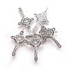 Tibetan Style Alloy Pendants PALLOY-J050-01AS-RS-1