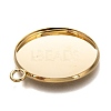 304 Stainless Steel Pendant Cabochon Settings STAS-Z030-01A-G-3