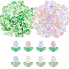 8 Bags 8 Colors Transparent Glass Beads GLAA-HS0001-24-1