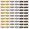 60Pcs 3 Colors Alloy Snap Lock Clasps FIND-GL0002-01-1