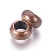 Tibetan Style Rondelle European Beads TIBEB-482-R-NR-2