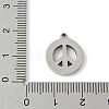 304 Stainless Steel Rhinestone Pendants STAS-Q354-04P-3