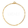 304 Stainless Steel Oval Link Chain Necklaces with OT Clasps for Women GL9322-5