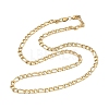 6MM 304 Stainless Steel Figaro Chain Necklaces NJEW-G203-02G-4