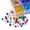 900Pcs 12 Colors Spray Painted Crackle Glass Beads Strands CCG-YW0001-10-4