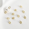 Brass with Cubic Zirconia Peg Bails LS-KK-B087-13A-G-2