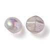 UV Plating Luminous Transparent Acrylic Beads OACR-P010-05C-2