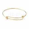 Ion Plating(IP) Adjustable 304 Stainless Steel Bangles Making MAK-F286-01G-2