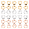 60Pcs 3 Colors 201 Stainless Steel Linking Rings STAS-UN0036-94-1