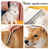 CHGCRAFT 4Pcs 4 Style Stainless Steel Pet Combs AJEW-CA0001-60-6