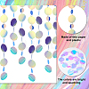 Irridescent PVC Glitter Circle Dots Garland HJEW-WH0036-37-3