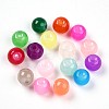 Baking Painted Imitation Jade Glass Beads DGLA-Q021-6mm-M-2