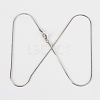 304 Stainless Steel Snake Chain Necklace Making STAS-P045-18P-2