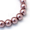 Baking Painted Pearlized Glass Pearl Round Bead Strands HY-Q003-12mm-58-2