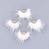 Faux Mink Fur Tassel Pendant Decorations FIND-T040-10-1