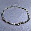 Natural Multicolor Tourmaline Chip Beaded Necklaces for Women IW6789-49-1