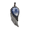 Natural Blue Spot Jasper Big Pendants G-G112-02AS-11-1