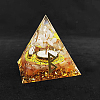 Viking Rune Symbol-Birth Orgonite Pyramid Resin Display Decorations DJEW-PW0006-02D-1