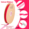 Single Face Velvet Ribbons OCOR-WH0080-14D-01-2