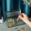 Tin Jewelry Box OBOX-WH0007-09-3