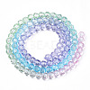 Transparent Glass Beads Strands X-GLAA-E036-07T-3