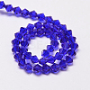 Imitate Austrian Crystal Bicone Glass Beads Strands GLAA-F029-3x3mm-06-2
