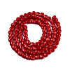Opaque Solid Color Glass Beads Strands GLAA-N052-06-A10-2