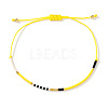 Bohemian Glass Seed Bead Braided Bracelets WO6368-14-1