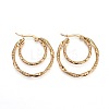 304 Stainless Steel Hoop Earrings EJEW-F188-16G-1