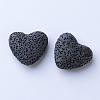 Unwaxed Natural Lava Rock Beads X-G-F327-18-2