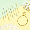 18Pcs 9 Styles Brass Chain Extender KK-FS0002-09-5