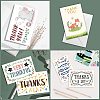 SUPERDANT Rectangle with Marine Life Pattern Thank You Theme Cards DIY-SD0001-06-3