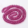 Baking Paint Transparent Glass Bead Strands X-GLAA-S031-6mm-39-2