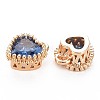 Brass Micro Pave Cubic Zirconia Charms KK-S356-773D-2