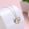 925 Sterling Silver Pendant Necklaces NJEW-BB30056-3
