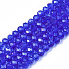 Electroplate Glass Beads Strands LS-EGLA-A034-T10mm-B27-4