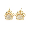 Rack Plating Brass Micro Pave Cubic Zirconia Charms X-KK-C008-36G-2