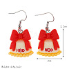 Food Theme Resin Dangle Earrings FS-WGC167F-01-1