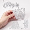 Christmas Tree Frame Carbon Steel Cutting Dies Stencils DIY-CP0001-06-3