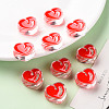 Transparent Enamel Acrylic Beads TACR-S155-004F-6