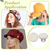 24 Bags Flat Round Cloth Cap Nail Buttons BUTT-BC0001-21E-5