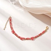 Adjustable Natural Malaysia Jade & 304 Stainless Steel Multi-strand Bracelets BJEW-JB13035-03-4