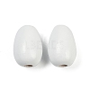 Spray Painted Wood European Beads WOOD-F017-10F-1